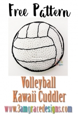 3am Grace Designs - Donna Vasquez Beavers and Michaelene Nelson - Volleyball Kawaii Cuddler - Free