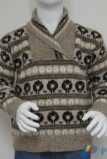 Shawl Neck Sheep Sweater by Elizabeth Lovick/Northern Lace