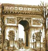 Dome 60202 Arc de Triomphe SEPIA