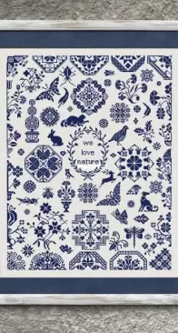 Happy Mood Point - SS023 - We Love Nature Quaker Sampler
