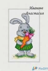 Rabbit with Carrot by Anastasia Ivanova