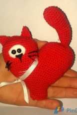 gato corazon