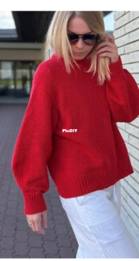 Velvet Loop Sweater by Natalja Ledvanova - Casual Knits Studio
