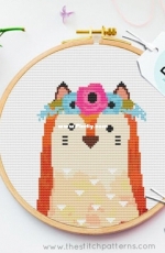The Stitch Patterns - Fox Floral