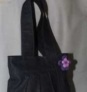 Jeans pleated bag