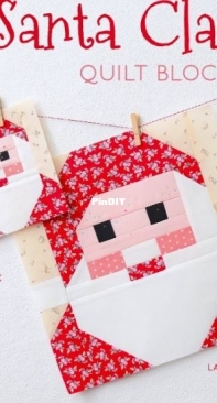 Santa quilt block pattern by ellisandhiggs