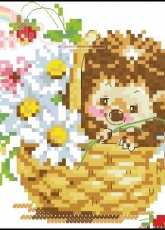 Alisa 0-113  Hedgehog in the daisies pcs
