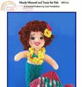 Bluebeary Treasures -  Sue Pendleton - BBT025 Mandy Mermaid and Tansy the Fish - Free