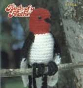 Annies Attic 87T04  - Barbara Anderson - Birds of a Feather - Redheaded Woodpecker