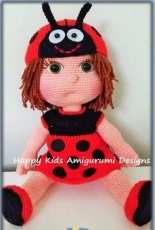 Happy Kids Designs - Celine Doll with Ladybug Costume - Spanish
