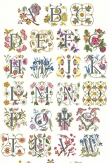 Alphabet Flowers in Art by Carol Phillipson PCS10