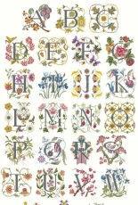 Alphabet Flowers in Art by Carol Phillipson PCS10