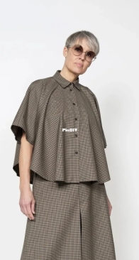The Assembly Line  -  Poncho Shirt  -  XS – 3XL