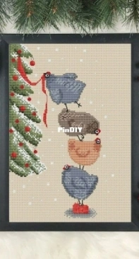 Paradise Stitch - New Year Cluckpany by Olga Lankevich