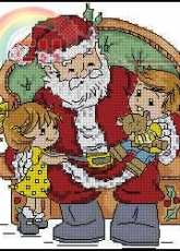 Santa Claus and kids by Tinkerbell
