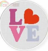 Daily Cross Stitch - Love Tilted Heart