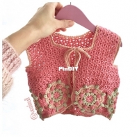 VesleUll Design - Jeanette Haugland - Inger Lise Vest - Norwegian - Free