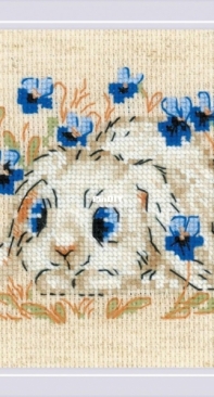 Riolis 1877 - Small Rabbit Scan Pattern And Floss