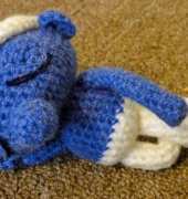 Lazy Smurf Amigurumi by Wei Yun aka MyCloudyLand