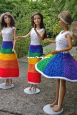 Barbie Rainbows Doll Cloth by Pat Ashforth & Steve Plummer - Woolly Thoughts - Free