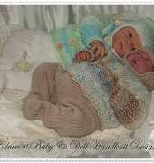 Baby Doll Handknit DesignsD27 Winter jacket & leggings set 12-18 in dolls