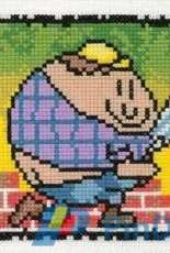 Heritage Stitchcraft Squircles QOBY052 Barry The Brickier by Peter Underhill