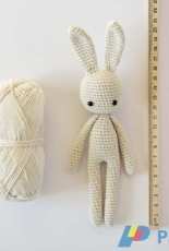 Crochet Objet - Mo Malron - Angie Bunny and Striped Turtleneck Dress - Spanish