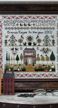 The Sampler Company #7 - Country House Sampler by Brenda Keyes - XSD