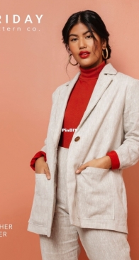 Friday Pattern Company - Heather Blazer  - Size xs - xxl