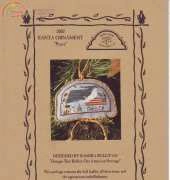 Homespun Elegance 02XM 2002 - Santa Ornament Peace