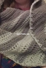 Tidal wave shawl
