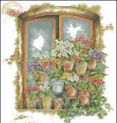 Lanarte 34436 Ventana con Geranios