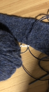Working on a scarf