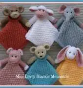 Rainebo Designs - Lorraine Pistorio - Mini Lovey Blankie Menagerie