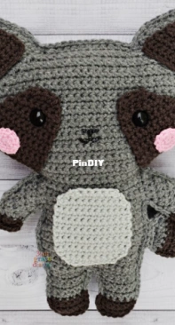 3am Grace Designs - Donna Vasquez Beavers and Michaelene Nelson - Raccoon Kawaii Cuddler