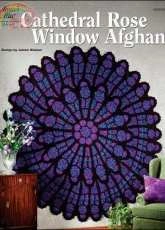 Annies Crochet-  Julene Watson - 885034 Cathedral Rose Window Afghan