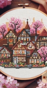 My Brave Stitch - Spring Houses XSD