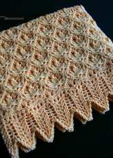 Starflower Estonian Lace Baby Blanket by Hazel Roots