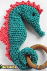 Stitches N Scraps - Pia Thadani - Seahorse Teether - Free
