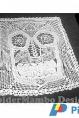 Spider Mambo Designs - Laurie Kahn  - Skull Applique Afghan