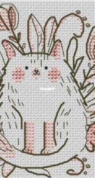 AK-150 Marshmallow Tulip Cat by Alisa Okneas