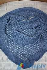 Tinas Blues Shawl by Bettina Inacio -English,Grman-Free