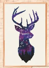 Mari Bori Embroidery - Space Deer PCS + XSD