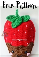 3am Grace Designs - Donna Vasquez Beavers and Michaelene Nelson - Strawberry Kawaii Cuddler - Free