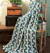 Leisure Arts - Diana B. Husband - Braided Mile-a-Minute Afghan