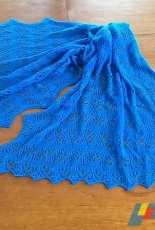 Japanese Waves Rectangled Shawl by Monique Boonstra Designs-English,French-Free
