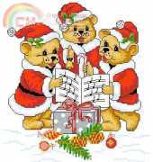 Bear Christmas singers / Oursons chanteurs