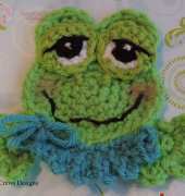 Teri Crews Designs - Teri Crews - Cute Frog Applique