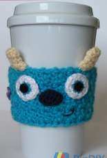 The Enchanted Ladybug - Angie Hale - Crochet Monsters Inc. Sully Coffee Cup Cozy - Free