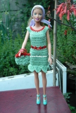 Maguinda Bolsón - Mabel dress and bag set for dolls